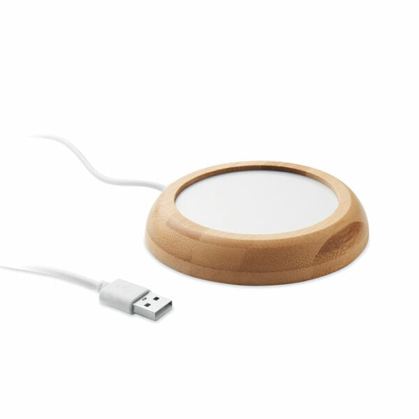 Bamboe mokwarmer met USB