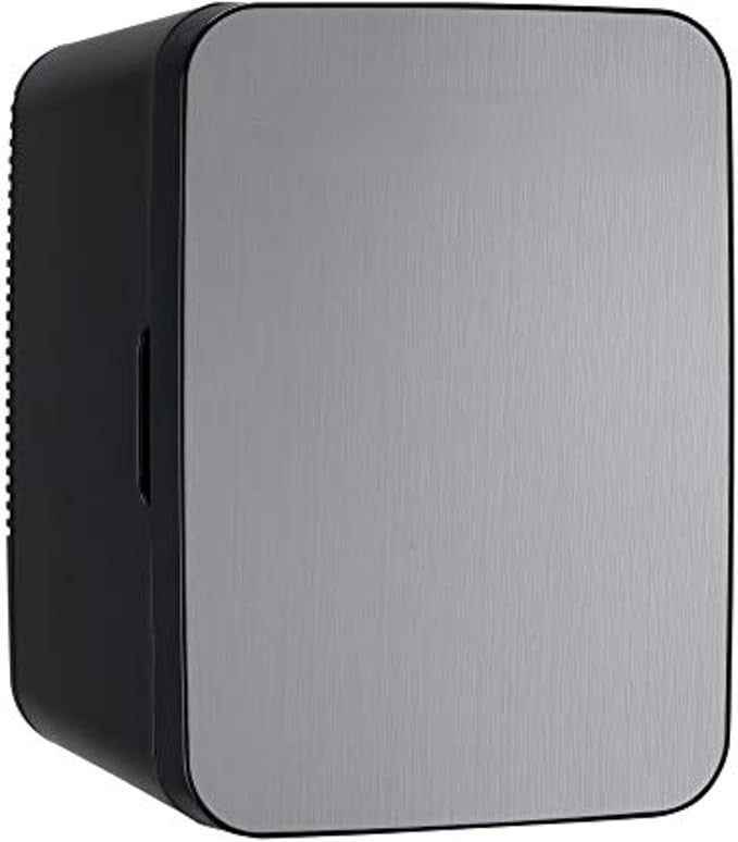 Portable 10L, 15-can Mini Fridge Brushed Stainless Rugged Refrigerator