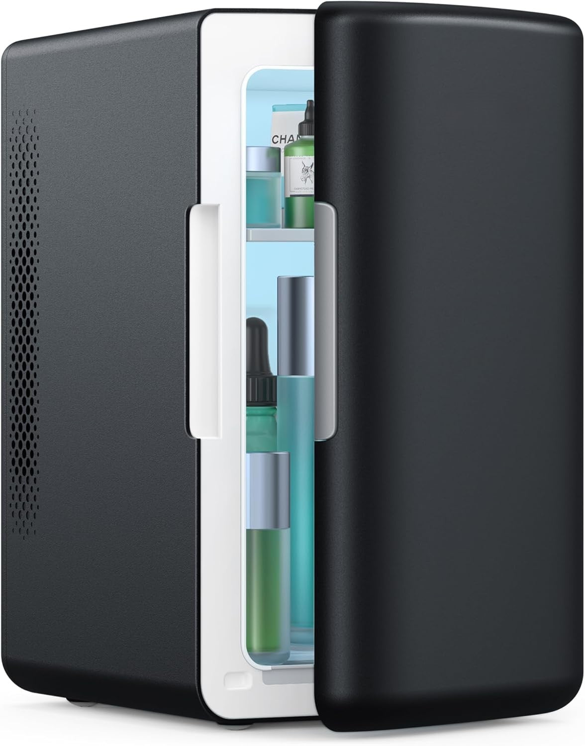 Mini Fridge 2.0 Gen, 6 Liter/8 Cans Makeup Skincare Fridge 110V AC/ 12V DC Portable Thermoelectric Cooler and Warmer Fridge